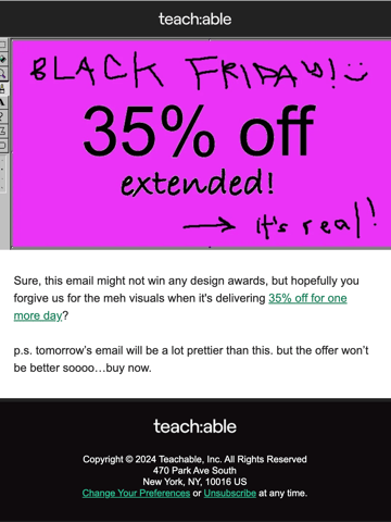 Teachable Email Design Thumbnail Preview